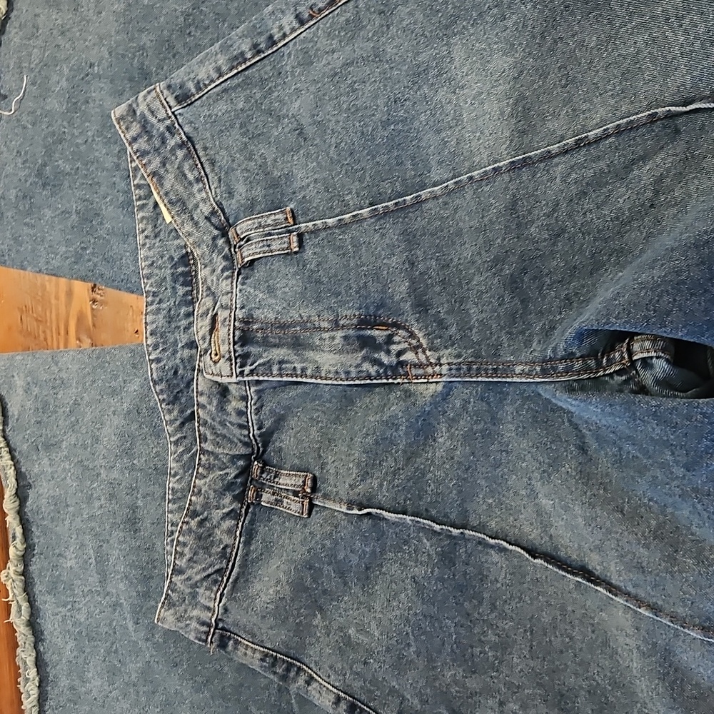 Dazy High- Waise Wide-Leg Blue Jeans - Picture 4 of 12